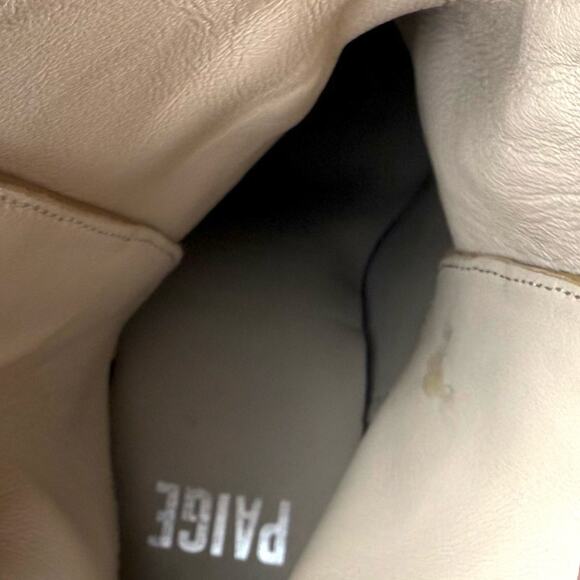 Paige Camille Leather Boot Tan Size 8.5 - Picture 15 of 16